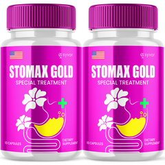 Stomax Gold Probiotic Gut Health Formula Enhance Digestive Function (2 Pack - 120 Capsules)