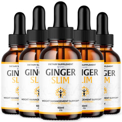 Ginger Slim Drops – GingerSlim Extra Strength All Natural Organic (5 Pack)