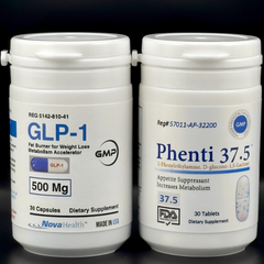 Phenti 37.5 & GLP-1, Appetite Suppressant, Diet Pills for Weight Loss-Fat Burner