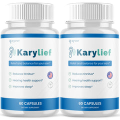 (2 Pack) Karylief Advanced Ear Health Support Kary Lief Formula Max 120 Capsules