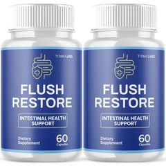 (2 Pack) Flush Restore Probiotic For Gut Health & Digestive Function 120 Capsule
