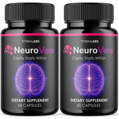 (2 Pack) Neurovera Pills Nootropic Natural Brain Supplement Neuro Vera 120 Capsules