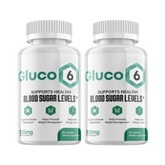 2-Pack Gluco6 Blood Pills - Gluco 6 Supplement For Blood Sugar Support- 120 Capsules