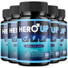 Hero Up for Men Advanced Max Formula Vitamin Supplement (5 Pack-300 Capsules)