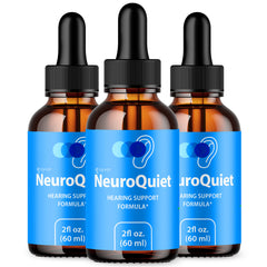 (3 Pack) Neuroquiet Ear Health Drops All Natural Neuro Quiet Vitamin 90 Servs