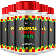 Primal Grow Pro Advanced Formula Natural Energy & Fitness Support 300 Capsules (5 Pack)