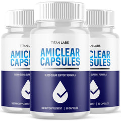 (3 Pack) Amiclear Advanced Blood Health Support Supplement Ami Clear 180 Capsule