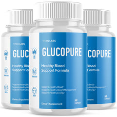 (3 Pack) Glucopure Advanced Blood Health Support Supplement Gluco Pure 180 Capsules