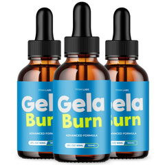 (3 Pack) Gela Burn Drops Advanced Health & Fitness Formula GelaBurn 90 Serves