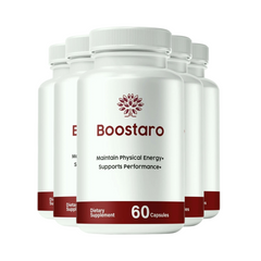 Boostaro Capsules, Boostaro Male Pills, Boostaro Supplement 5-Pack -300 Capsules