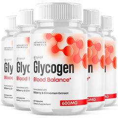 (5 Pack) Glycogen Blood Balance Advanced Blood Support Formula Supplement 300 Ct