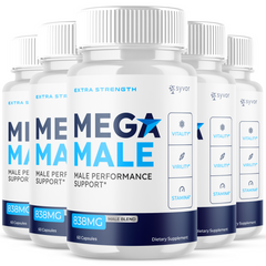 (5 Pack) Mega Male Advanced Pills Premium Formula MegaMale Supplement 300 Caps