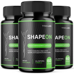 (3 Pack) Shape On Advanced Energy & Fitness Formula Supplement ShapeOn 180 Capsules