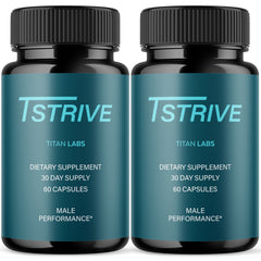 (2 Pack) Tstrive Advanced Male Support Performance Supplement 120 Capsules