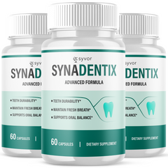 Syna Dentix Supplement Pills Oral Probiotic Support Healthy Teeth and Gums 180 Capsules (3 Pack)