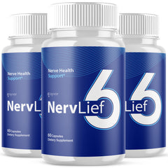 (3 Pack) Nerv Lief 6 Nootropic Formula Natural NervLief6 Supplement 180 Capsules