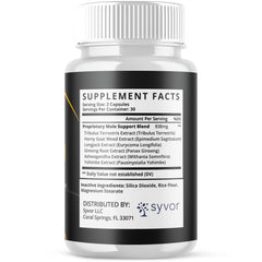 (3 Pack) Blood Flow Men's Growth Pro Advanced Male Support Vitamin 180 Capsules