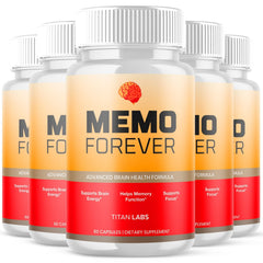 (5 Pack) Memo Forever Nootropic Natural Brain Supplement MemoForever 300 Capsule