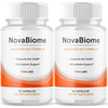Image of (2 Pack) NovaBiome Probiotic Gut Health & Digestive Function Nova Biom 120 Capsules