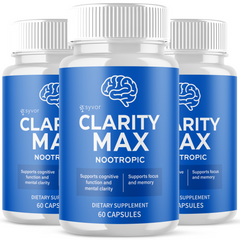 (3 Pack) Clarity Max Nootropic Formula Brain Supplement ClarityMax 180 Capsules