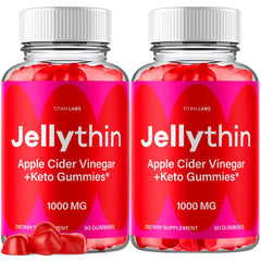 (2 Pack) Jellythin ACV Gummys 1000MG Advanced Jelly Thin Supplement 120 Gummies