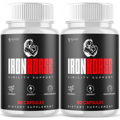 Iron Horse for Men Advanced Formula Vitamin Max Supplement (2 Pack - 120 Capsules)