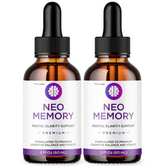(2 Pack) Neo Memory Nootropic Brain Health Support Drops NeoMemory 120 Servings