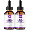 Image of (2 Pack) Neo Memory Nootropic Brain Health Support Drops NeoMemory 120 Servings