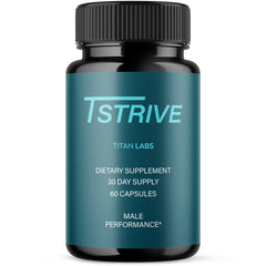 (1 Pack) Tstrive Advanced Male Support Performance Supplement 60 Capsules