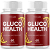 Image of (2 Pack) Gluco Health Advanced Blood Support Supplement GlucoHealth 120 Capsules