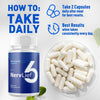 Image of (2 Pack) Nerv Lief 6 Nootropic Formula Natural NervLief6 Supplement 120 Capsules