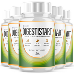 Digestistart Probiotic Formula Enhance Digestive Function 300 Capsules (5 Pack)