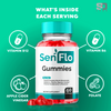 Image of Senflo Digestive Support Gummies Advanced Gut Health Balance Supplement (3 Pack-180 Gums)