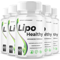 (5 Pack) Lipo Healthy Advanced Energy & Fitness Supplement LipoHealthy 300 Capsules