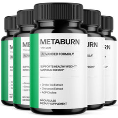 (5 Pack) Metaburn Advanced Energy & Fitness Support Supplement Meta Burn 300 Capsules