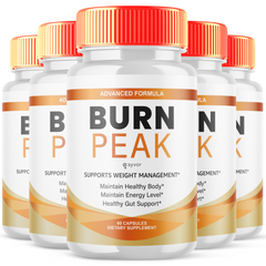 Burn Peak Advanced Formula Natural Energy & Fitness Vitamin (5 Pack-300 Capsules)