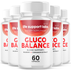 (5 Pack) Life Support Labs Advanced Gluco Balance Support Supplement 300 Capsule