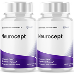 Neurocept Nootropic All Natural Formula Brain Supplement (2 Pack-120 Capsules)