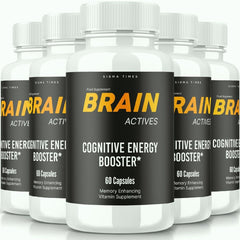 (5 Pack) Brain Actives Cognitive Brain Booster Suplement 300 Capsules