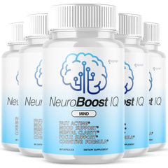 (5 Pack) Neuro Boost IQ Nootropic Formula Brain Supplement NeuroBoostIQ 300 Capsules