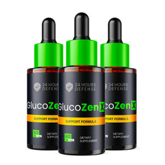 GlucoZenX Drops X 6 Liquid Natural Formula (3Pack) (2oz 60ML)