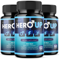 Hero Up for Men Advanced Max Formula Vitamin Supplement (3 Pack-180 Capsules)