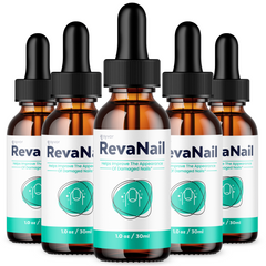 (5 Pack) RevaNail Drops, Support All Skin Types and Nails Reva Nail 150 servings