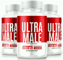 (3 Pack) Ultra Male Pills Supplement 180 Capsules