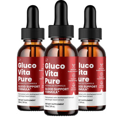 Gluco Vita Pure Drops Healthy Formula GlucoVita Pure Liquid (3 Pack)
