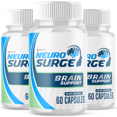 Neuro Surge Nootropic All Natural Super Brain Supplement (3 Pack - 180 Capsule)