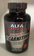 Alfa Sports Best Naturals L-Carnitine maximum 800 mg 60 Capsules *Boosts Energy* gluten free