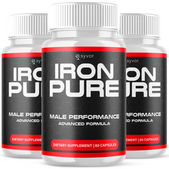 (3 Pack) Iron Pure Advanced Male Pills Formula IronPure Supplement 180 Capsules