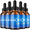 Image of (5 Pack) Alkon Drops Advanced Health & Fitness Formula Alk On Vitamin 150 Serves