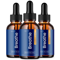 Breathe Drops for Lung Cleanse & Detox, Respiratory Support Drops (3-Pack)